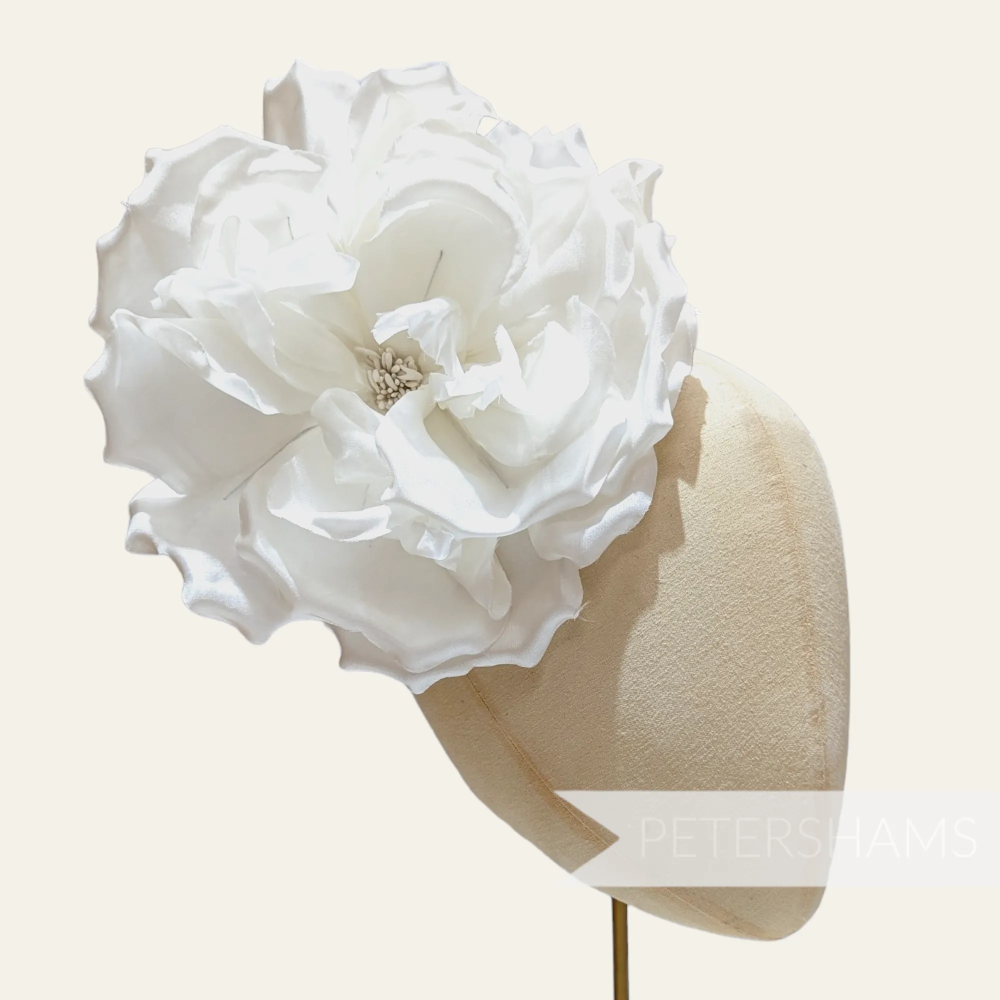 'Lucinda' Extra Large Silk 20cm Rose Millinery Flower