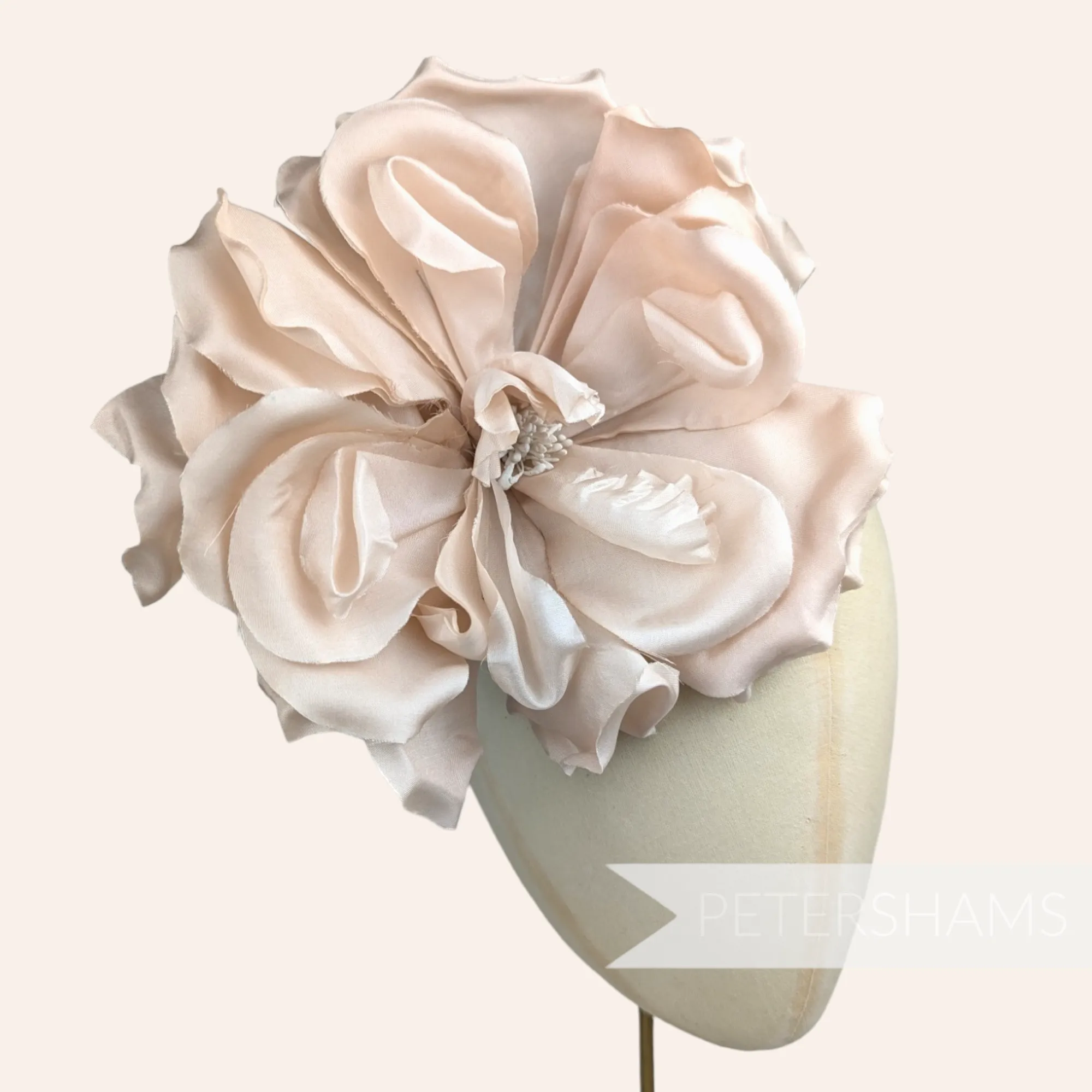 'Lucinda' Extra Large Silk 20cm Rose Millinery Flower