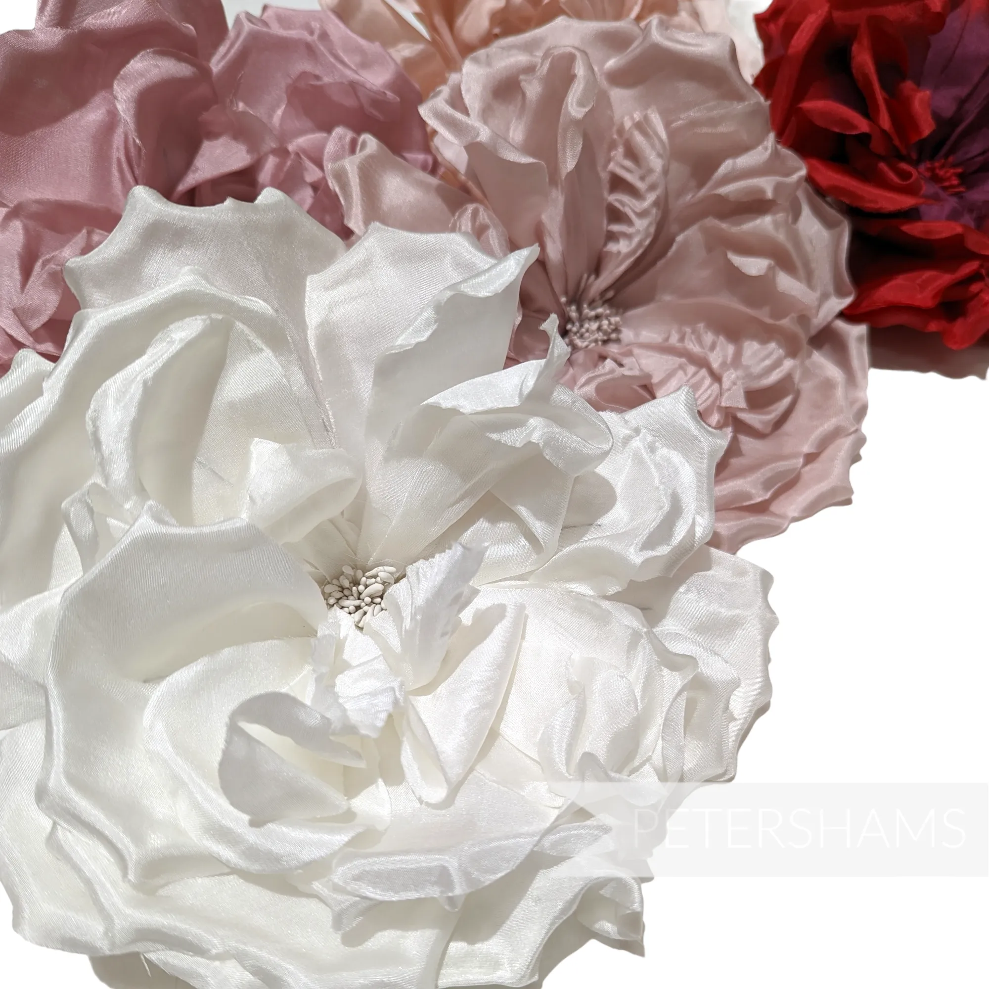 'Lucinda' Extra Large Silk 20cm Rose Millinery Flower