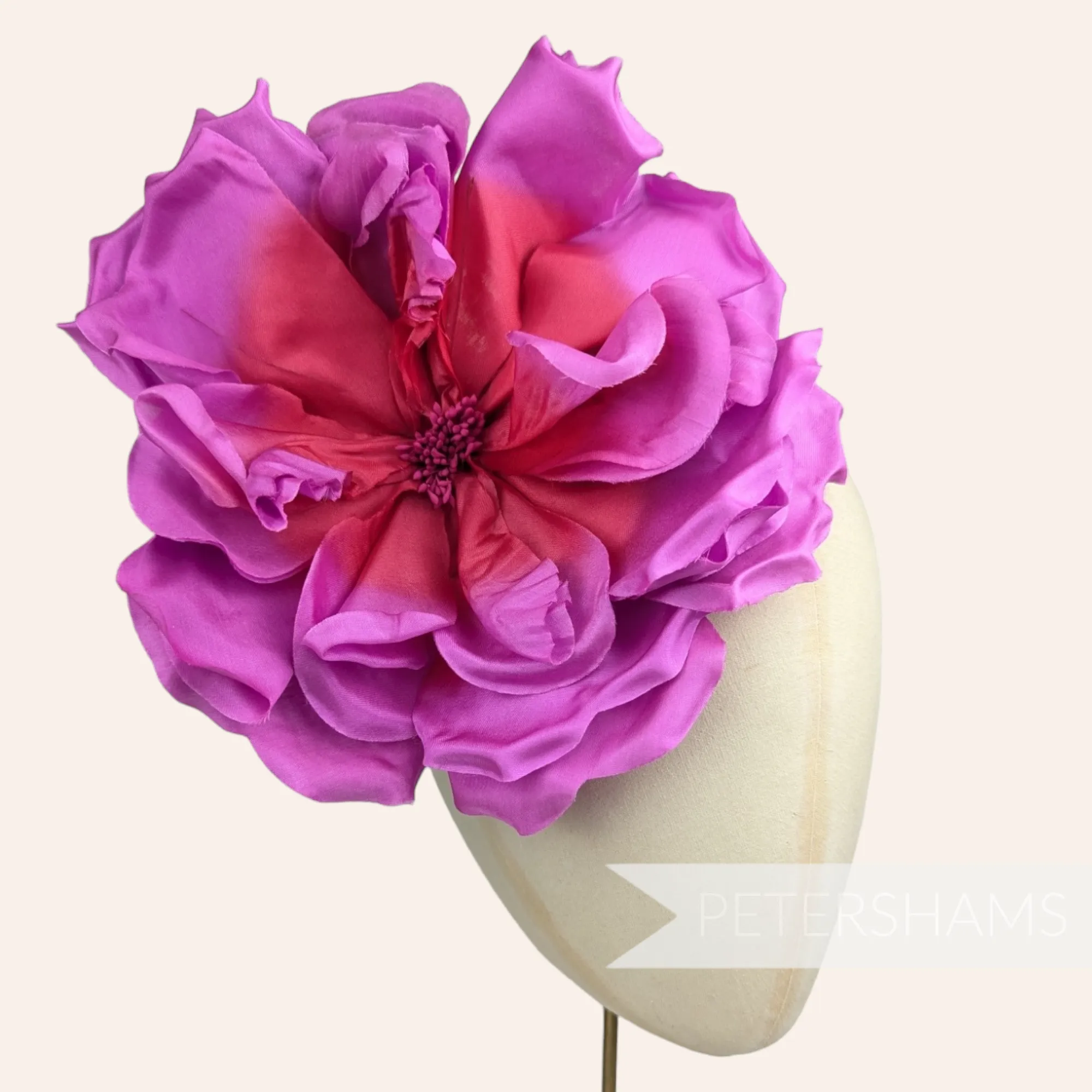 'Lucinda' Extra Large Silk 20cm Rose Millinery Flower