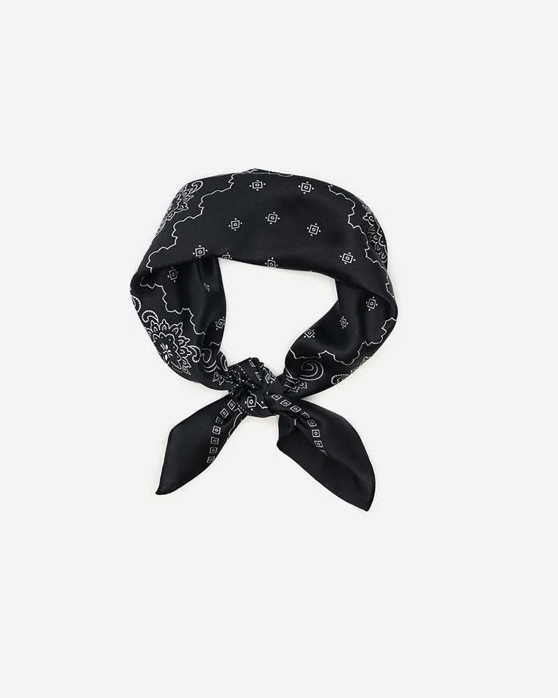 Manner Market - The Western Silk Bandana in Black