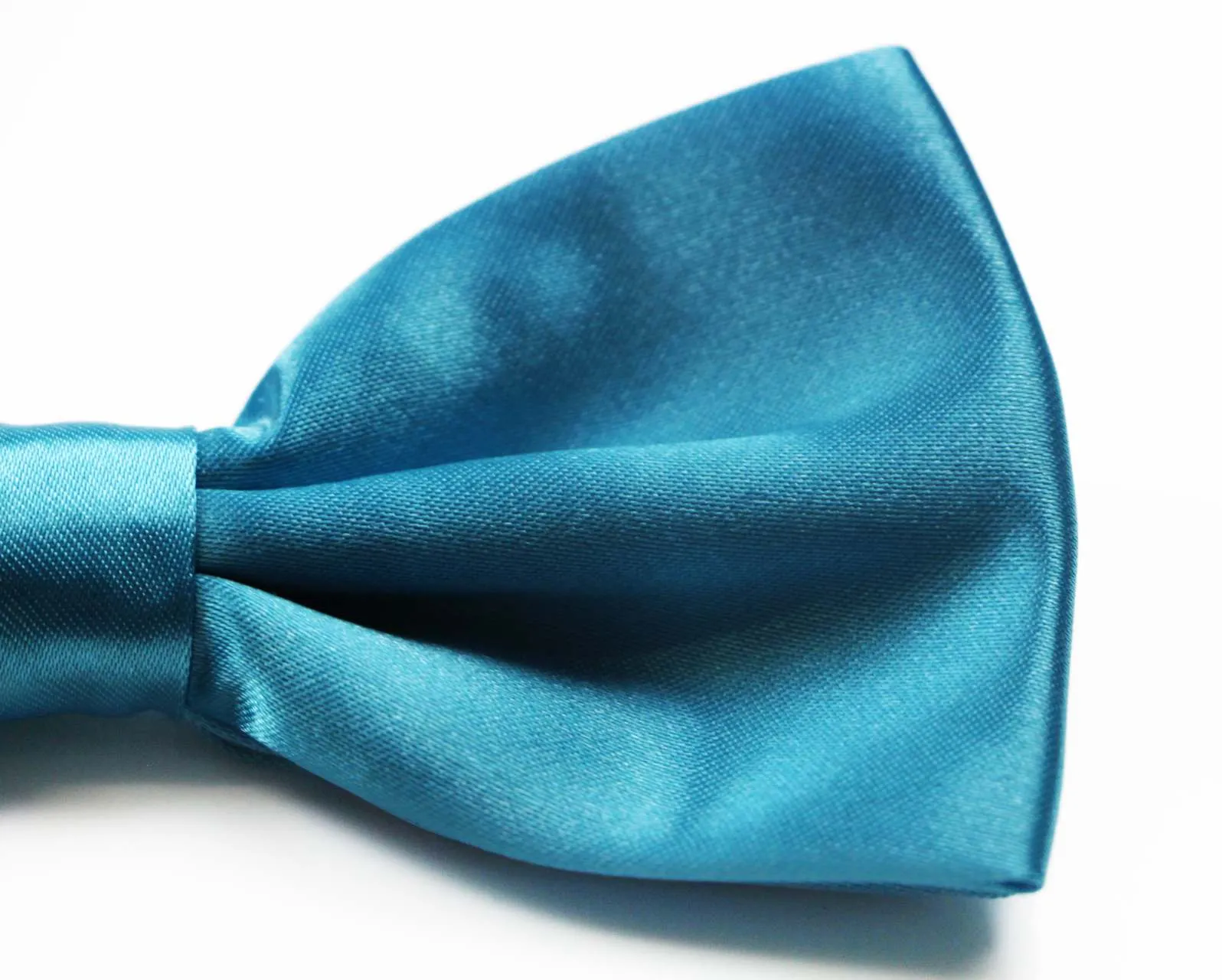 Mens Sky Blue Solid Plain Colour Bow Tie