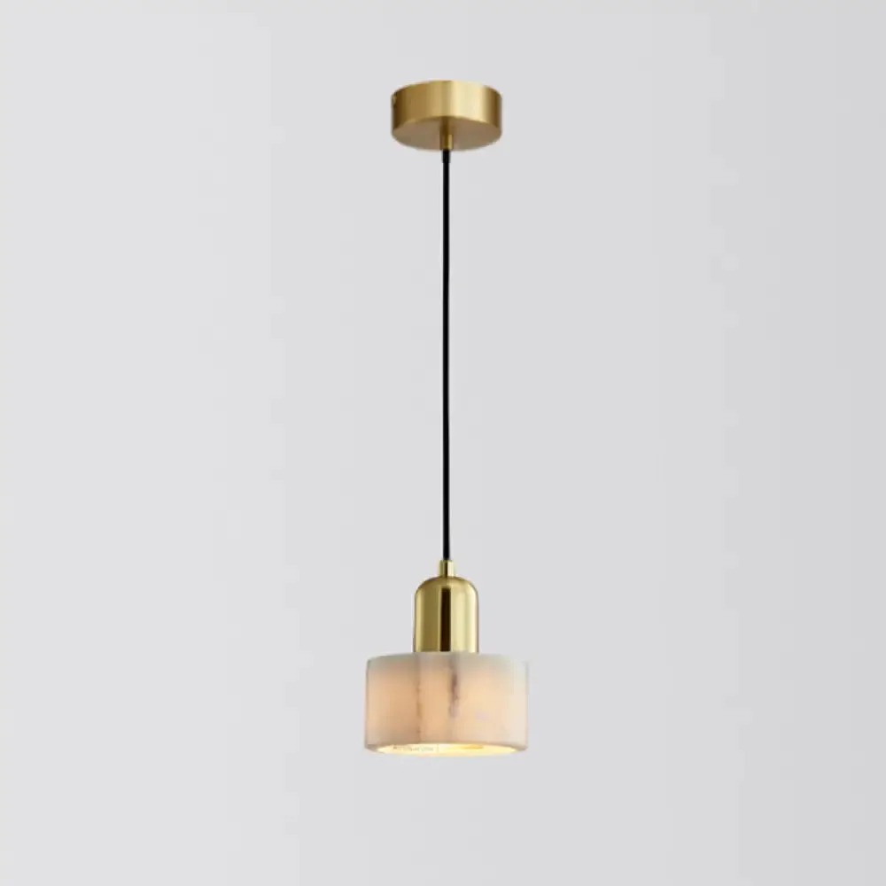 Minimalistic Marble Pendant Ceiling Light for Shaded Dining Room with 1 Head