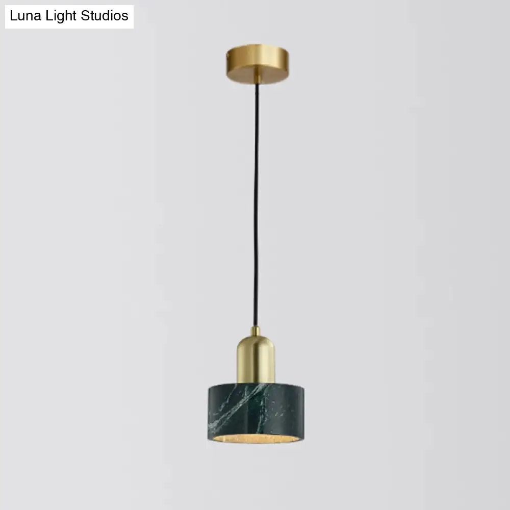 Minimalistic Marble Pendant Ceiling Light for Shaded Dining Room with 1 Head