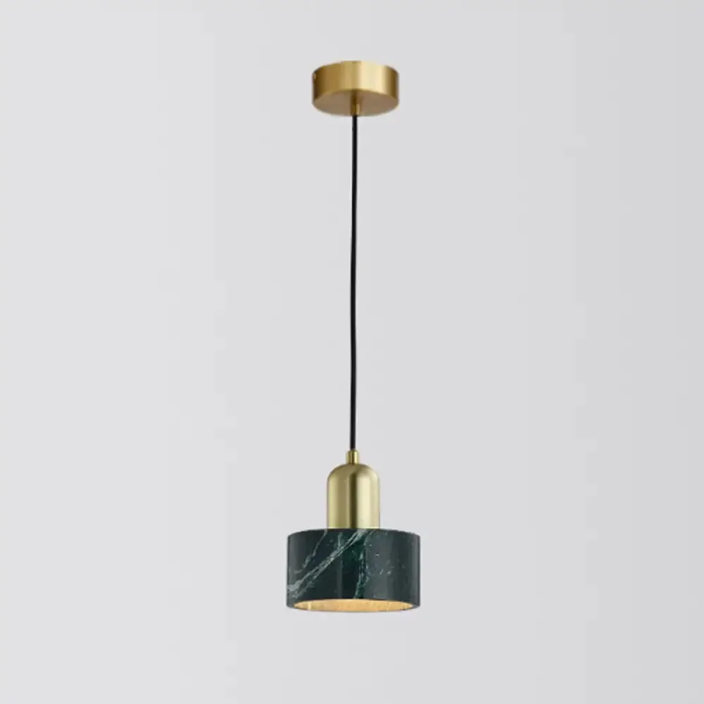 Minimalistic Marble Pendant Ceiling Light for Shaded Dining Room with 1 Head