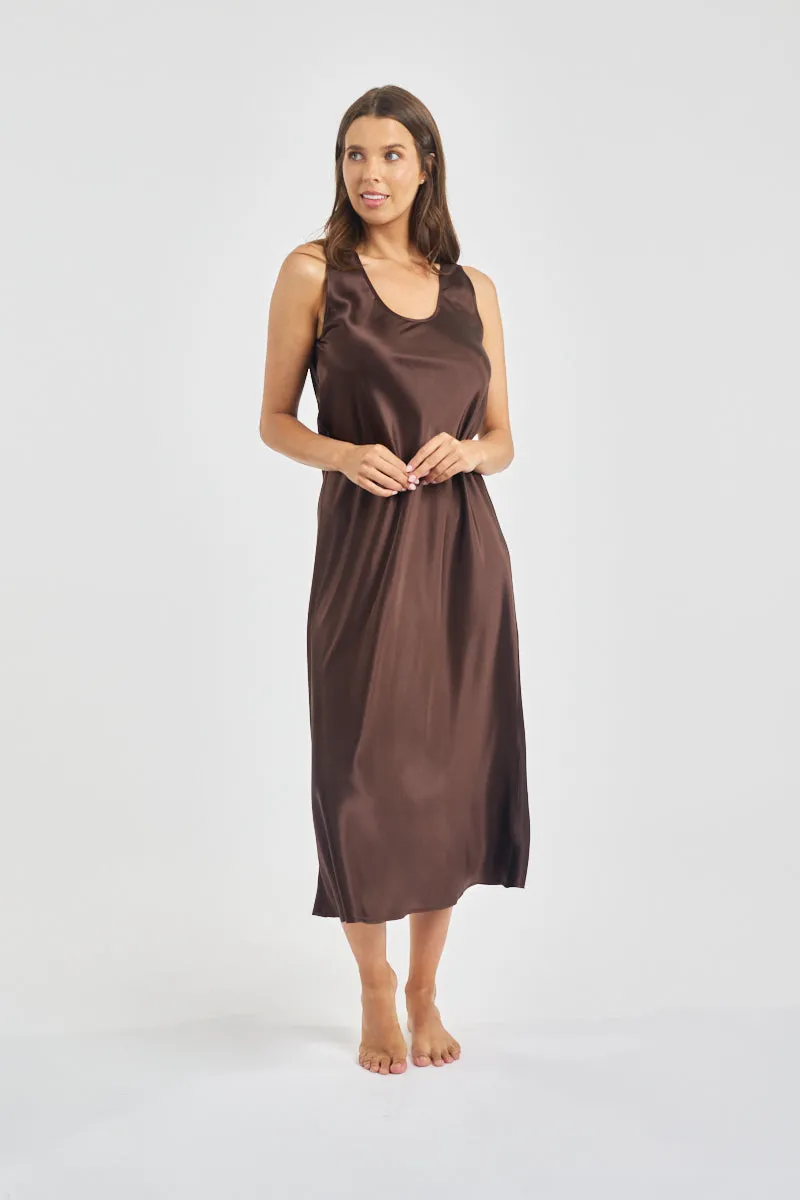 Mono Silk Long Nightdress