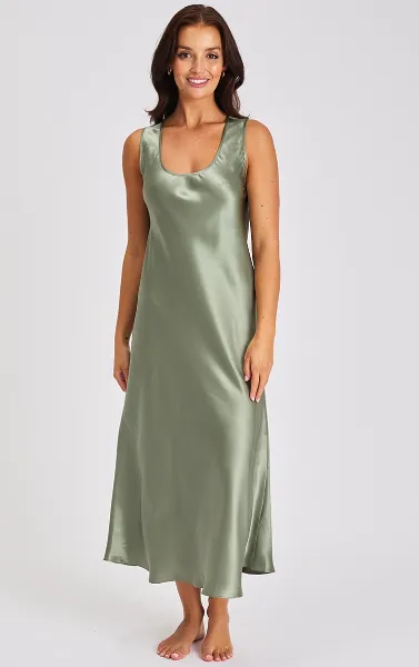 Mono Silk Long Nightdress