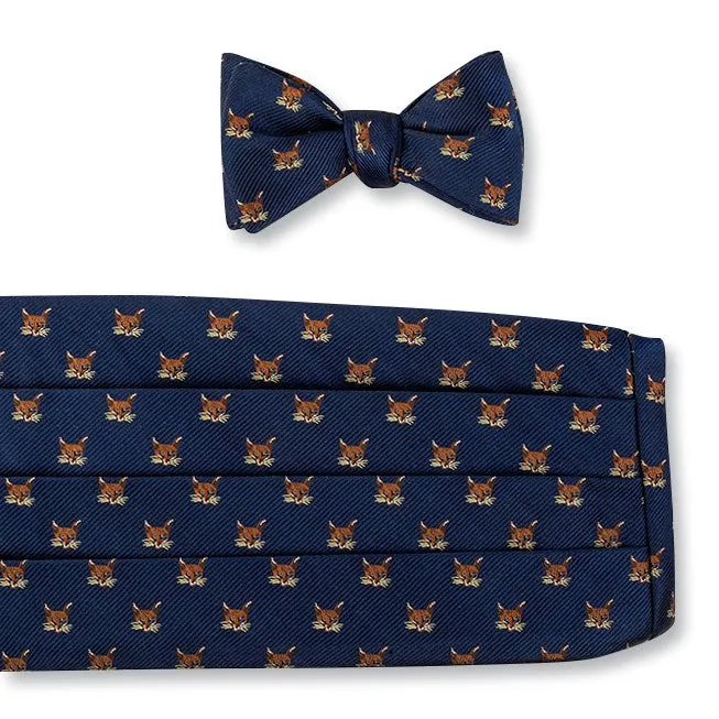 Navy Fox Mask Cummerbund Set - CB2003