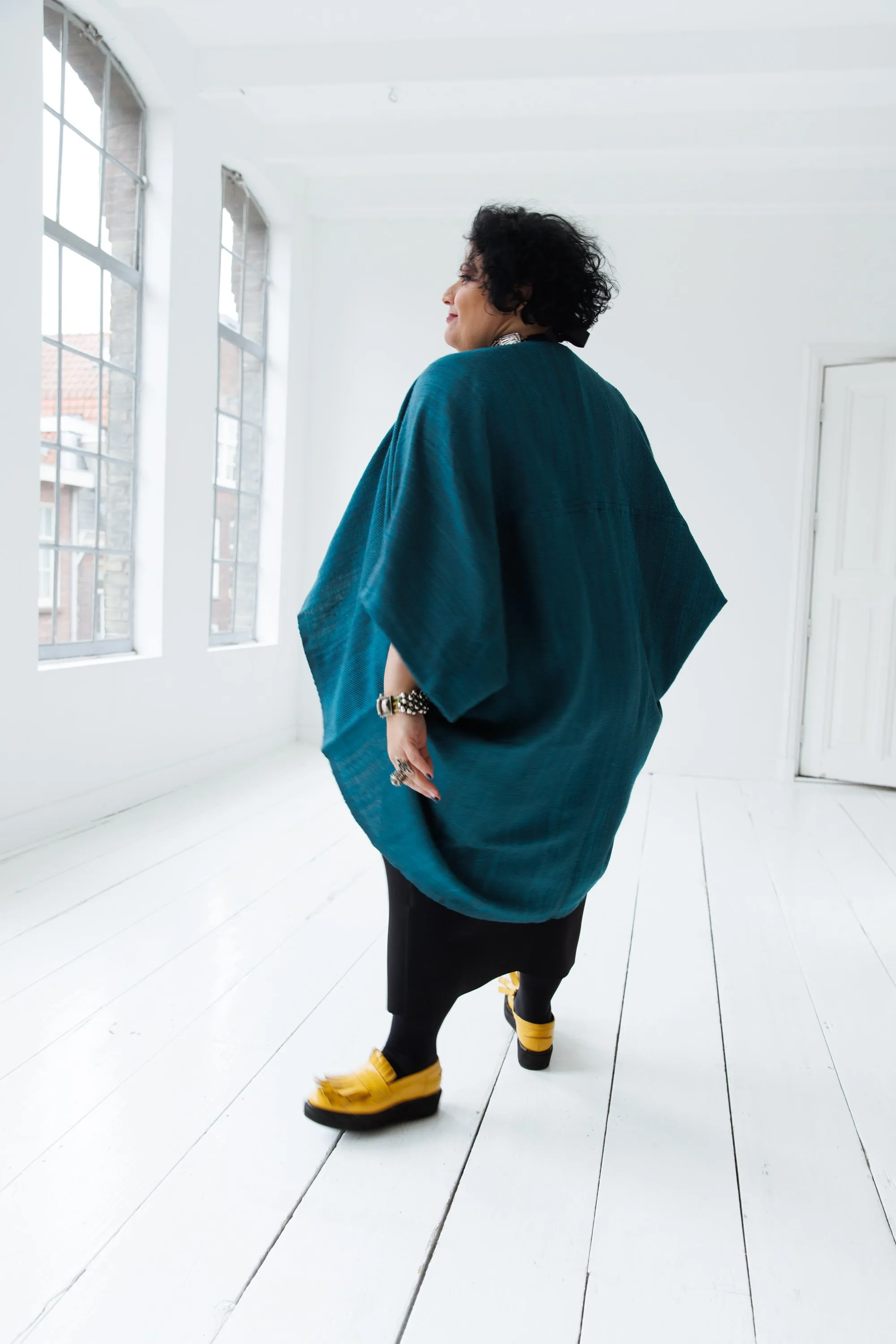 NEW! JIVA Wool Silk Kimono Air