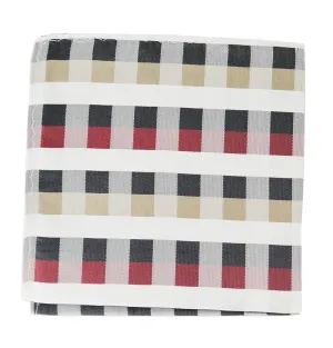 Paul Malone Modern Plaid Silk Pocket Square