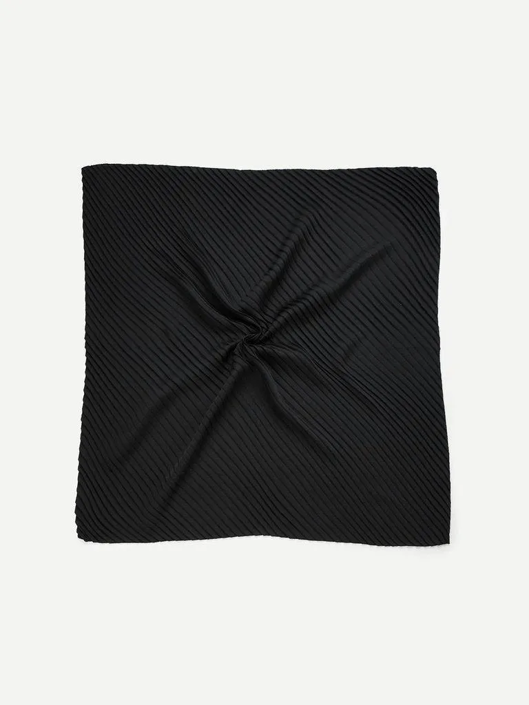 Plain Pleated Bandana