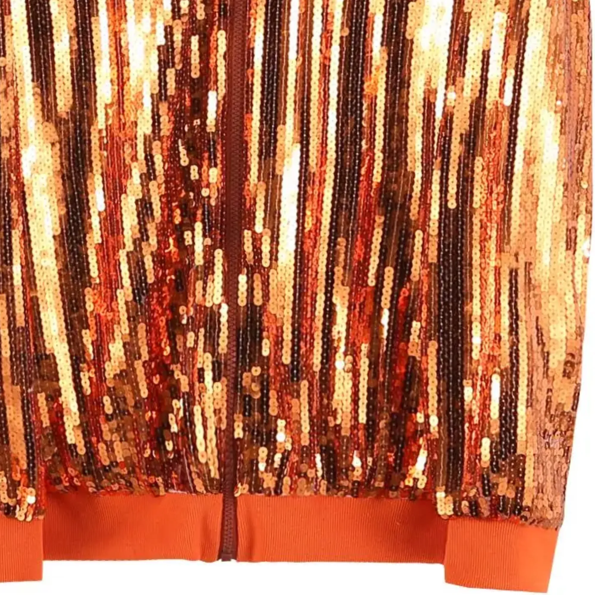 Pre Order:  Orange Sequined Letter B Jacket