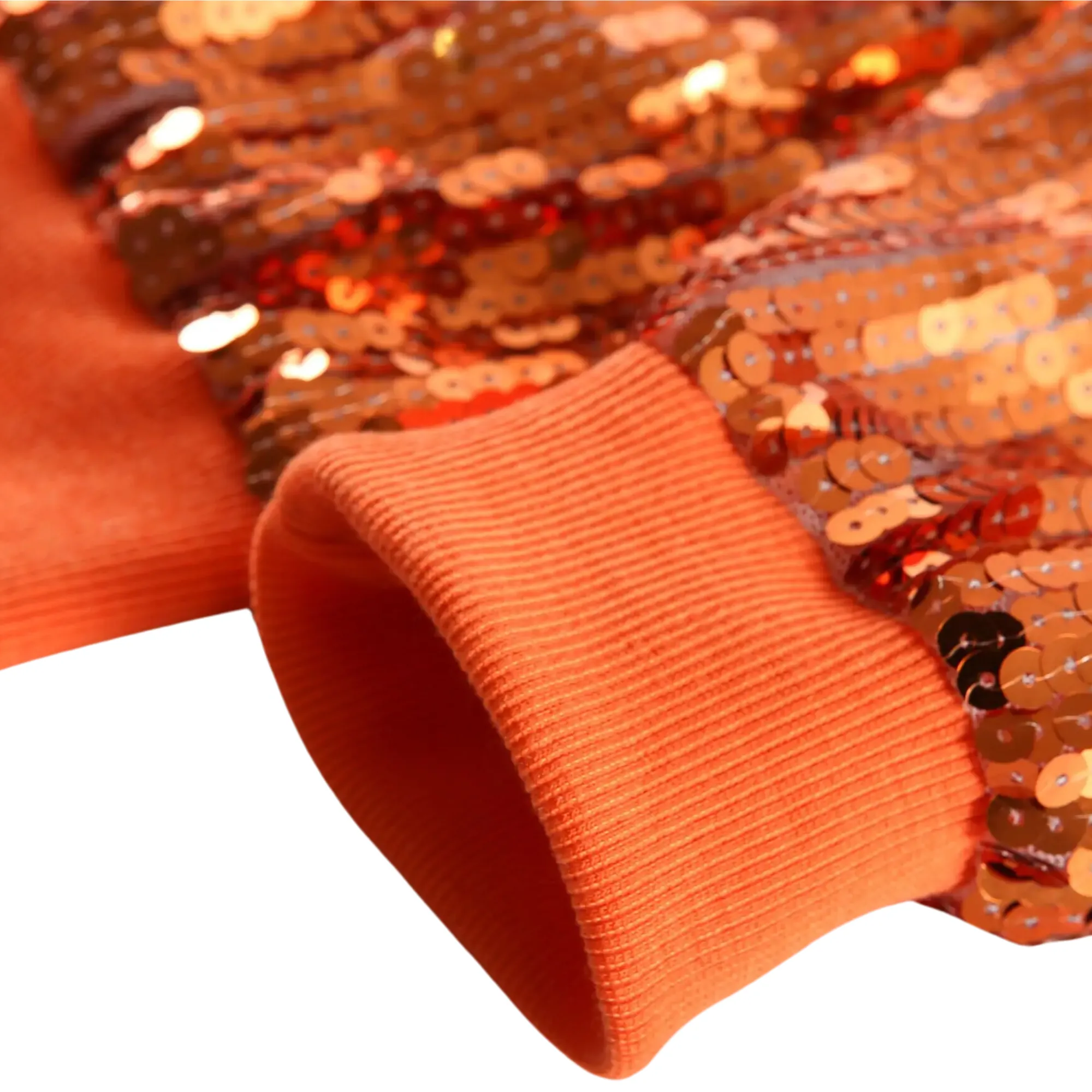 Pre Order:  Orange Sequined Letter B Jacket