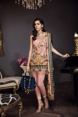 Saadia Asad Luxury Formals 2018 – 05 Rose Wood