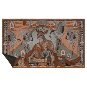 Sabina Savage The Song Deer 40" x 67" Cashmere/Silk Stole