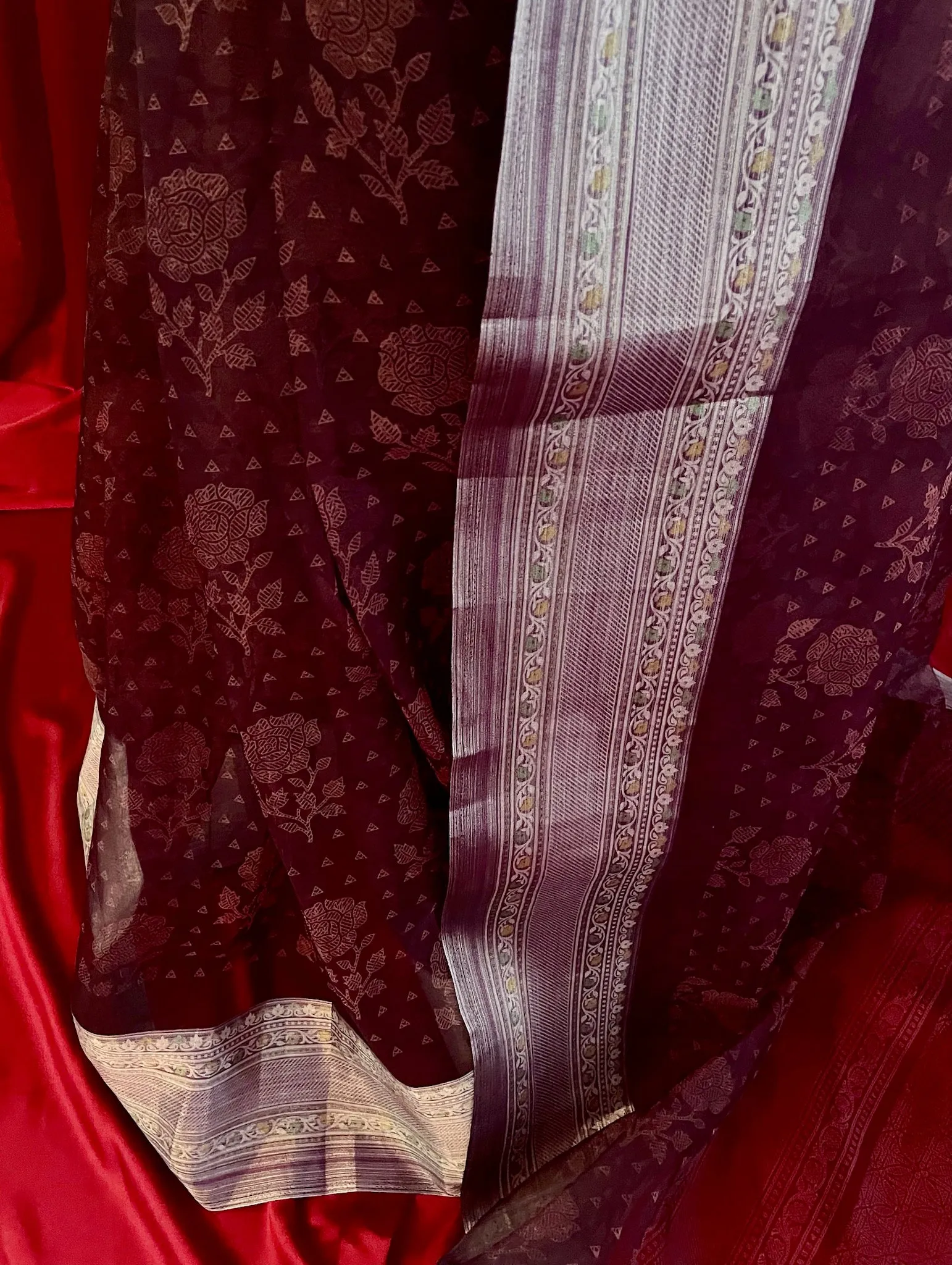 Sample Sale - Kanchivaram Organza Silk: Della