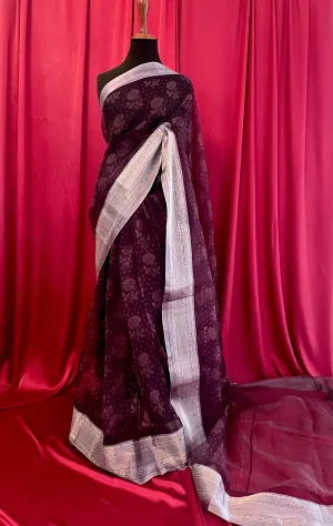 Sample Sale - Kanchivaram Organza Silk: Della