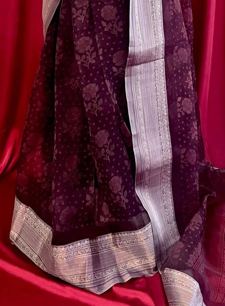 Sample Sale - Kanchivaram Organza Silk: Della