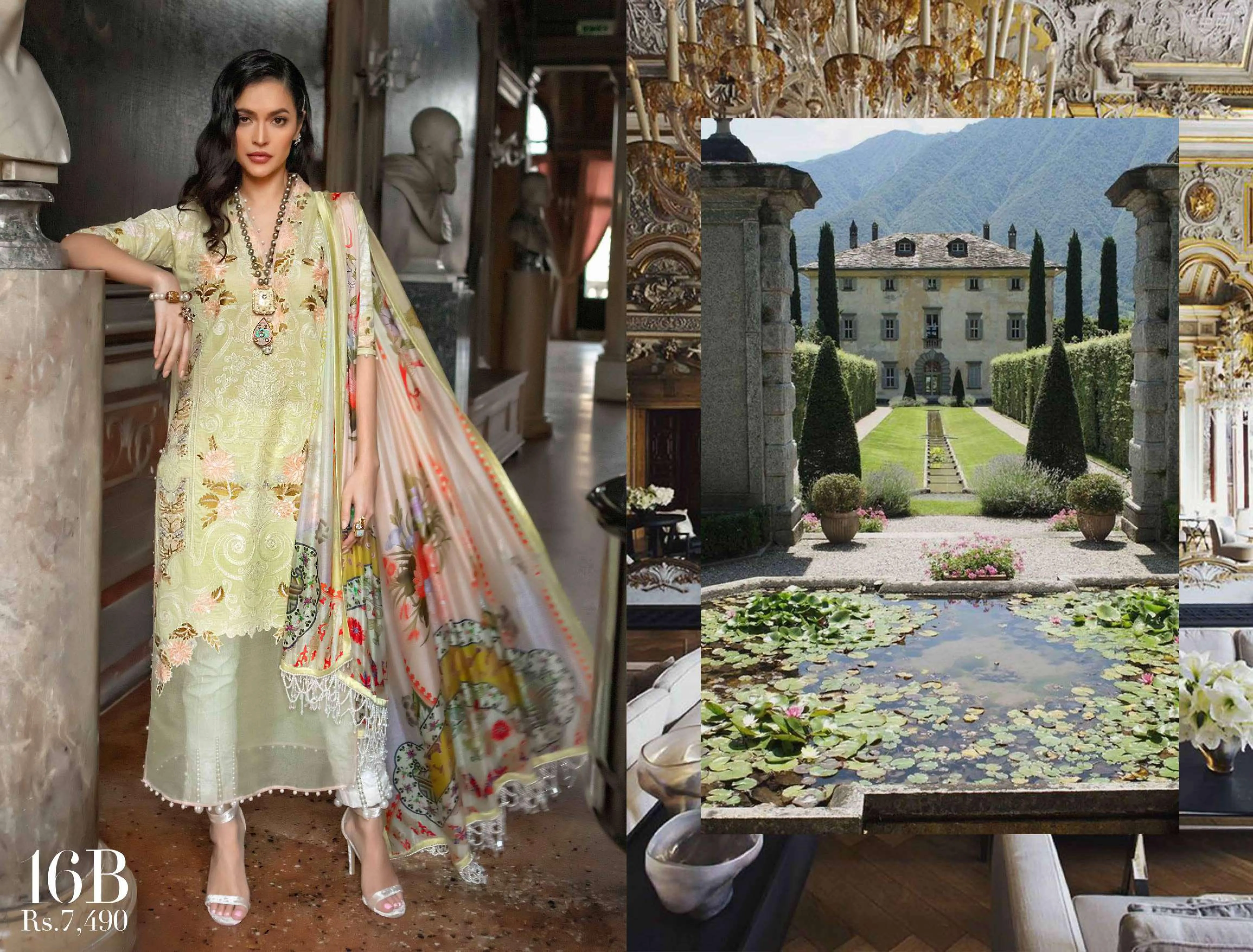 Sana Safinaz Luxury Lawn Collection 2019 – 16B - Cancello