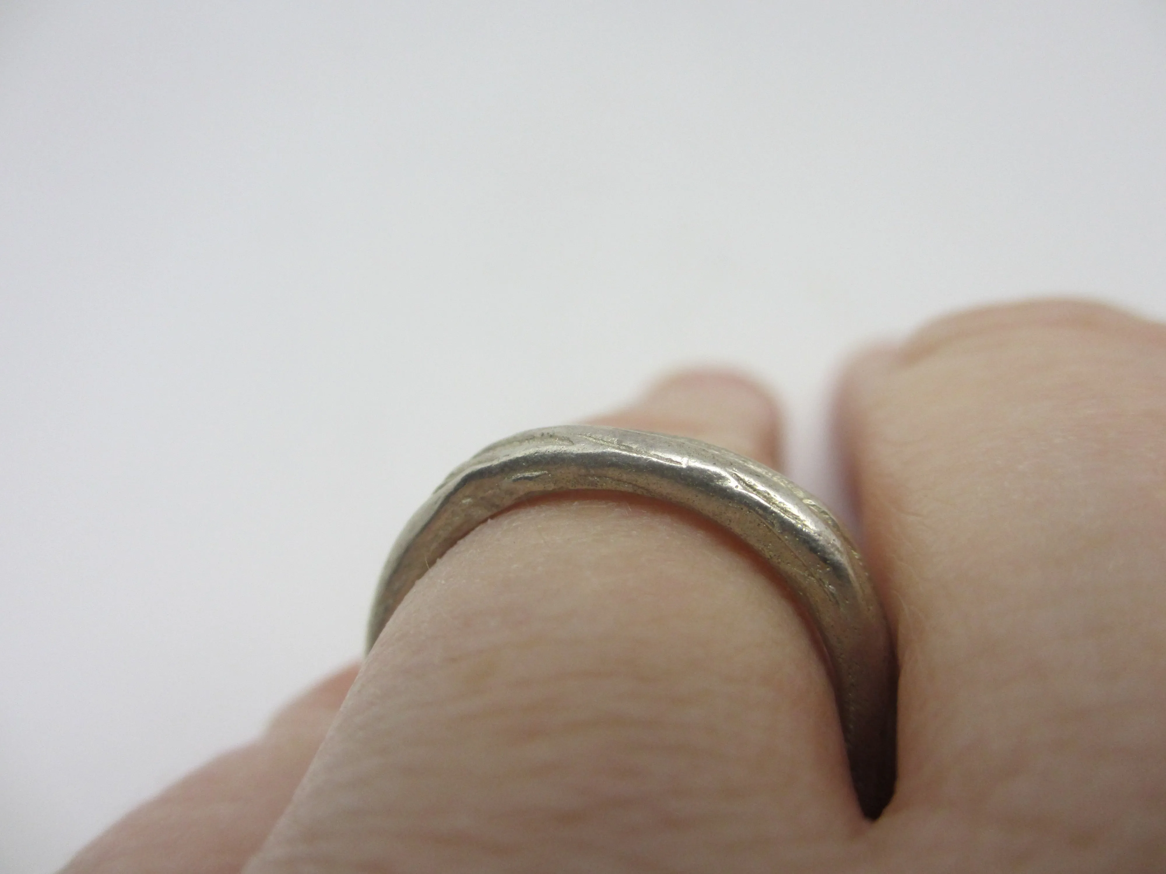 Sterling Silver Band Ring Vintage c1980