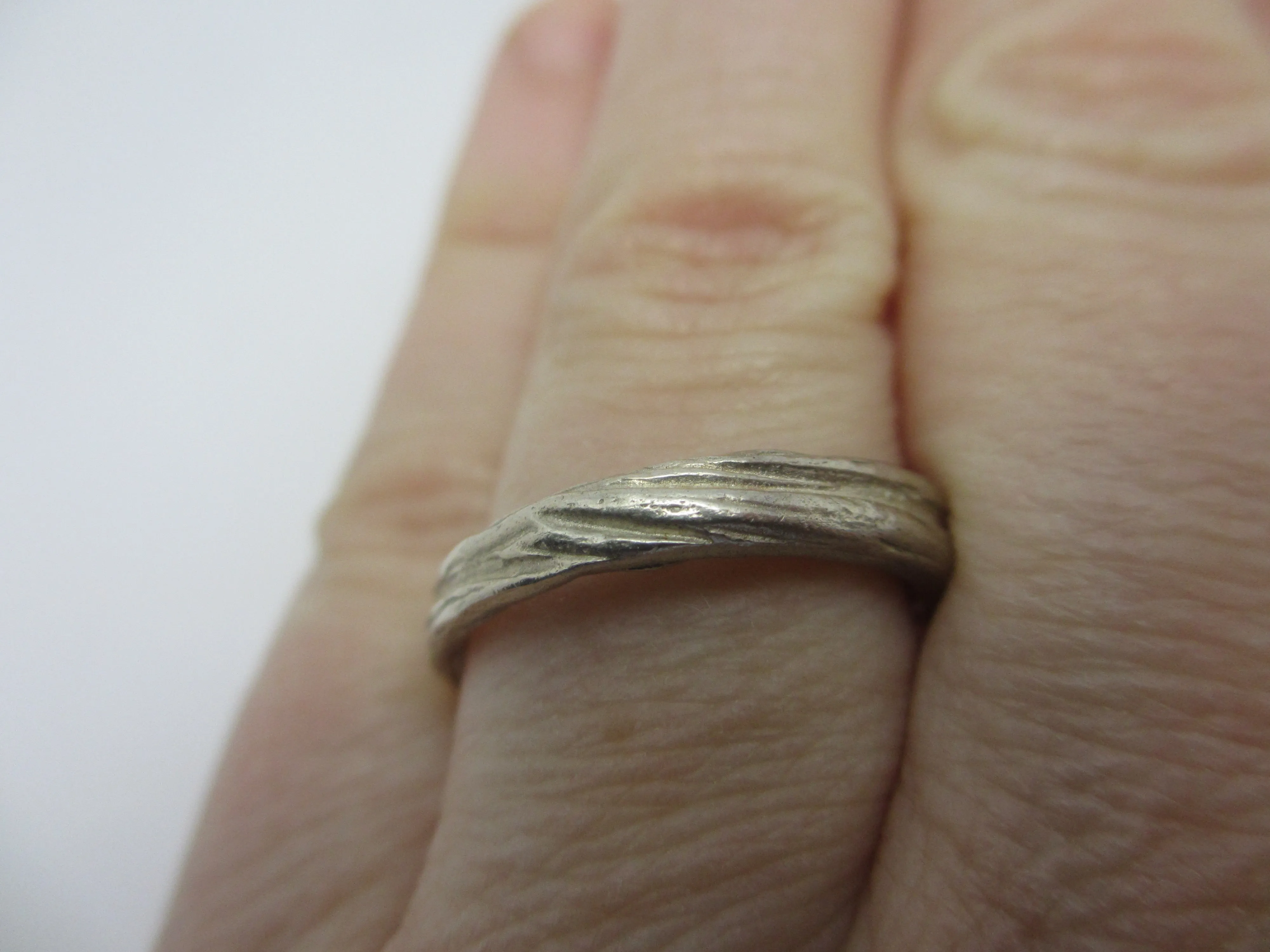 Sterling Silver Band Ring Vintage c1980