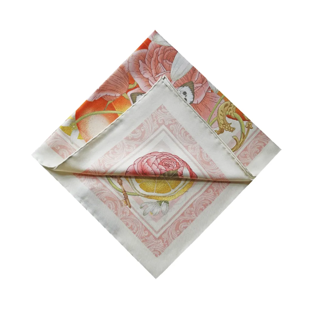 The Rose & Lemon Pocket Square