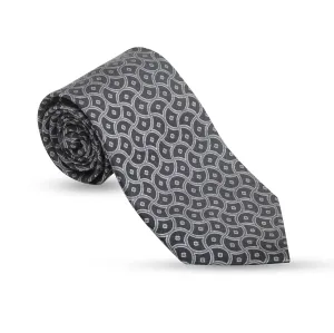 Timeless Elegance: The Manuscript Heritage Necktie in Grey