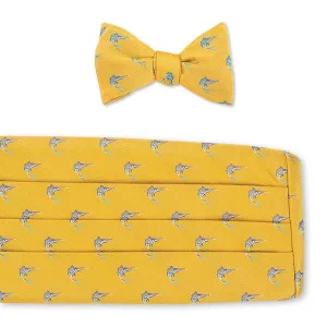 Yellow Marlins Cummerbund Set - CB3121