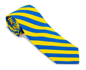 Yellow/Blue Bar Stripes Necktie - F5078